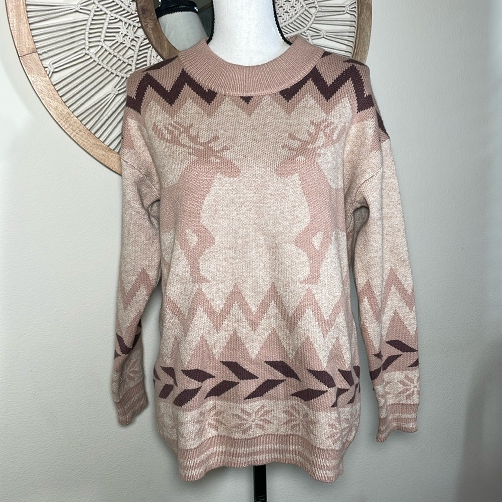 Heimish Reindeer Sweater Top NWT size Medium